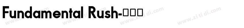 Fundamental Rush字体转换